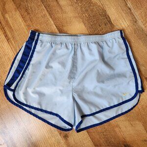Women's Medium Nike Baby Blue with Blue Strip Side Shorts